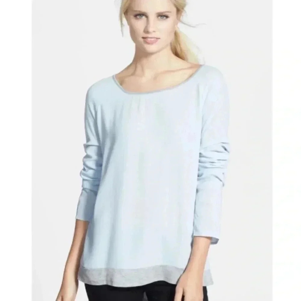 Pleione Anthropologie back button up tunic